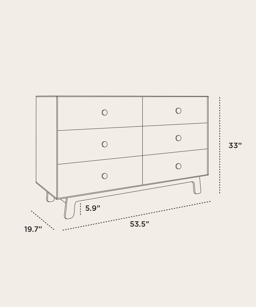 Sparrow 6-Drawer Dresser