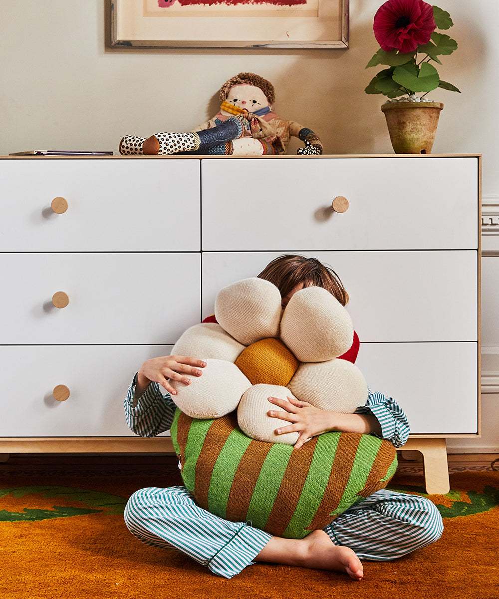 Striped Heart Pillow