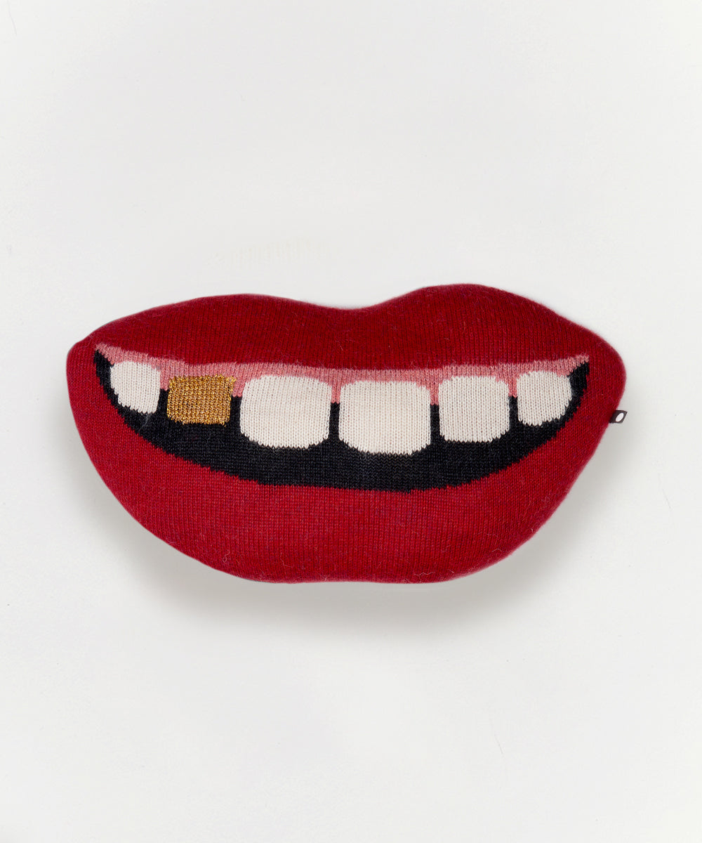 Mouth Pillow - Gold Tooth