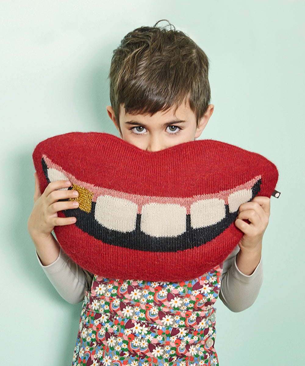 Mouth Pillow - Gold Tooth