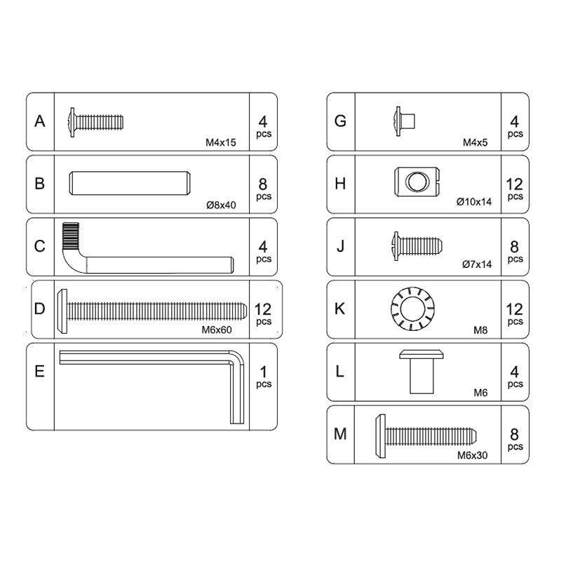 Rhea Crib Hardware - Oeuf LLC